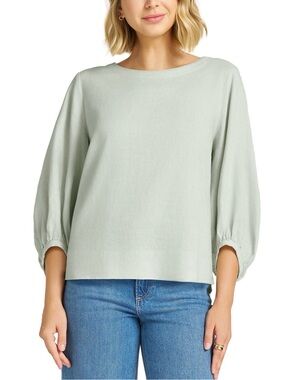 Matty M Women's Linen Blend Top